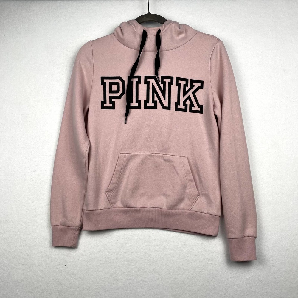 VS Pink Sz XS‎ Women's Long Sleeve Fleece Lined Pullover Hoodie